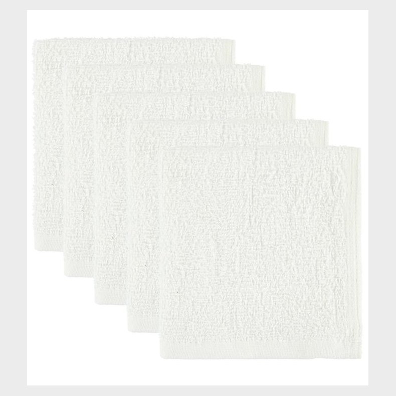 Oopsy Vaskeklude - 5-pak - Hvid