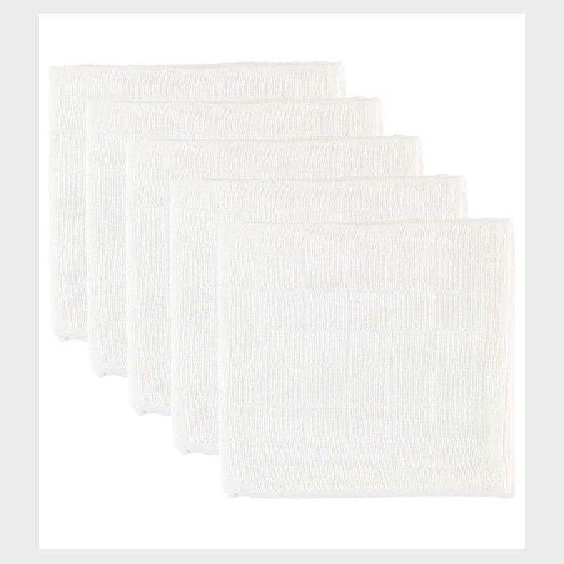 Oopsy Stofbleer - 5-pak - 70x70 - Hvid
