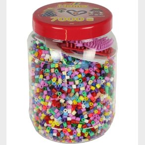 Hama Midi Perler m. Perleplader - 7000 stk. - Pastel Multifarvet