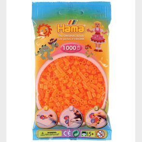 Hama Midi Perler - 1000 stk. - 38 Neon Orange