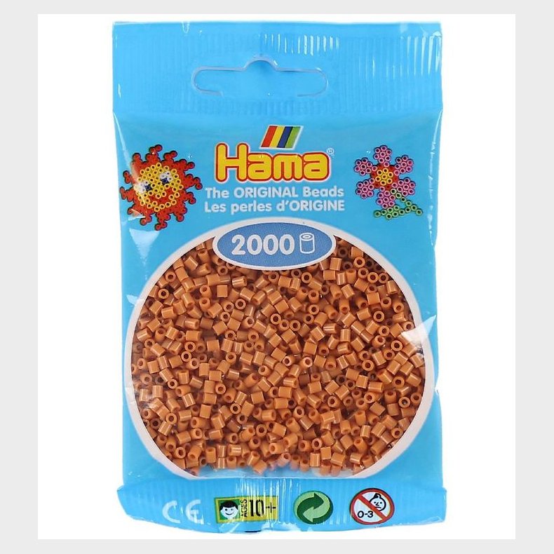 Hama Mini Perler - 2000 stk. - 21 Lysebrun
