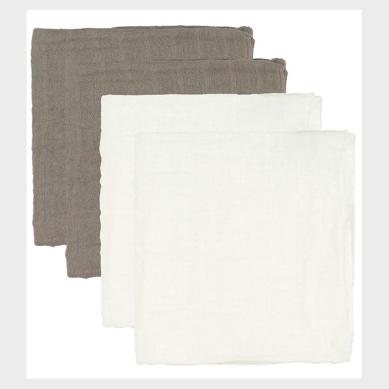 Pippi Stofbleer - 65x65 - 4-pak - Brun/Creme