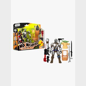 Star Wars Mixmashers Figur Mando And Grogu Deluxe