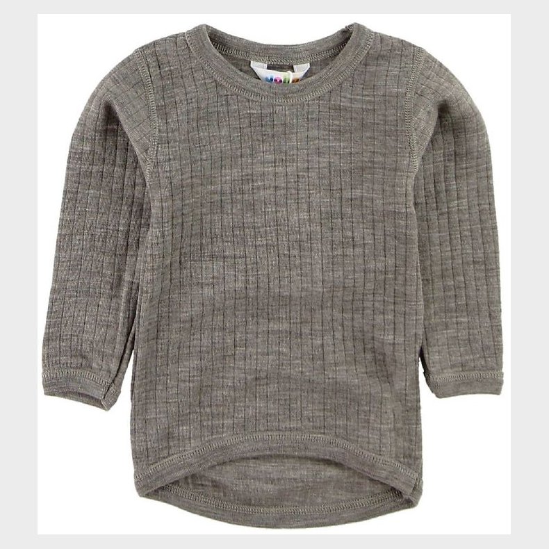 Joha Bluse - Uld - Brunmeleret