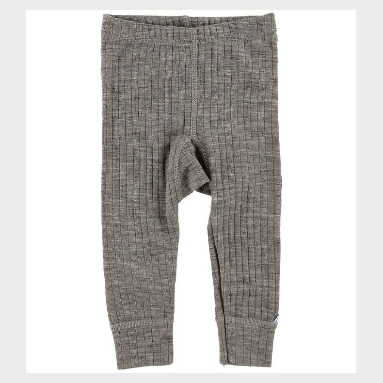 Joha Leggings - Uld - Brunmeleret
