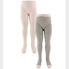 Minymo Str�mpebukser - 2-pak - Gr�/Rosa