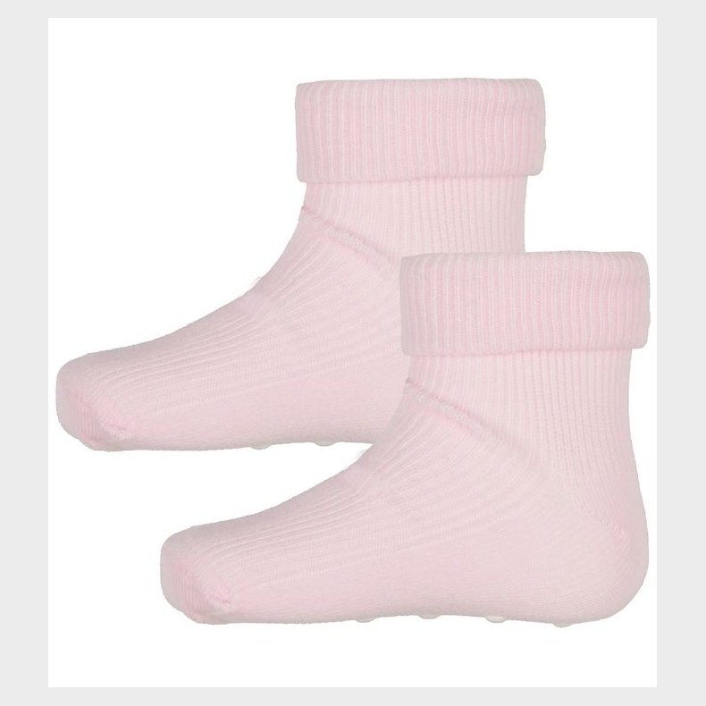 Minymo Str�mper - 2-pak - Skridsikker - Rosa