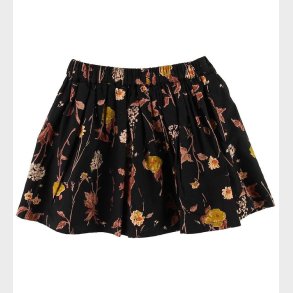 Noa Noa miniature Nederdel - Sort m. Blomster