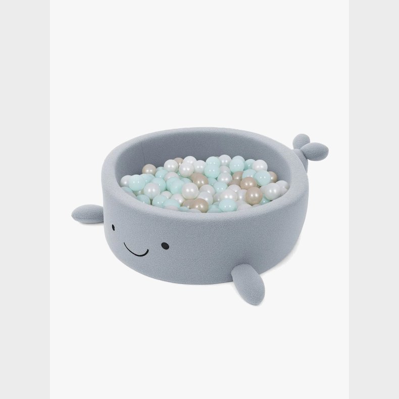 MeowBaby Boucle Whale Boldbassin, Dusty Ice Blue