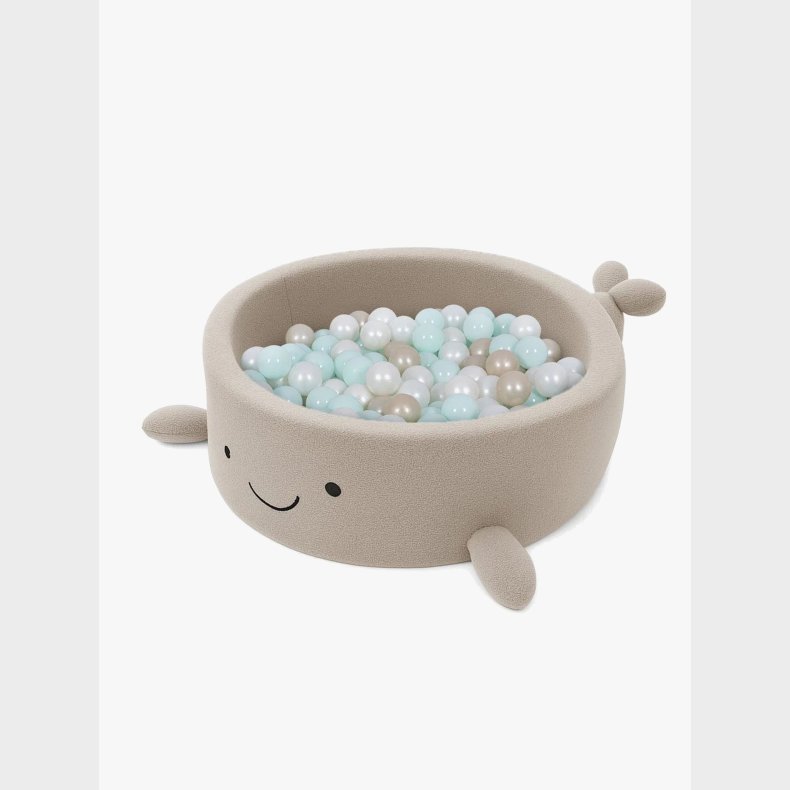 MeowBaby Boucle Whale Boldbassin, Oat Biscuit Beige