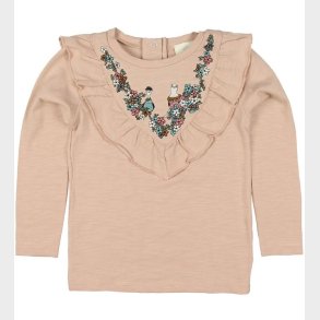 En Fant Bluse - Rosa m. Krave