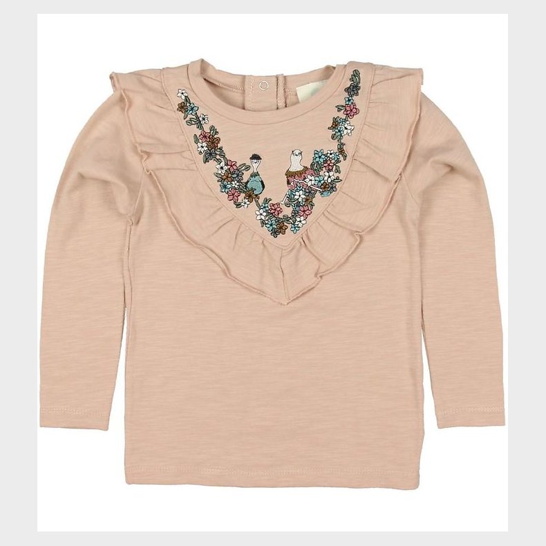 En Fant Bluse - Rosa m. Krave