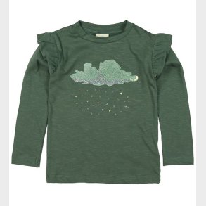 En Fant Bluse - Grn m. Sky