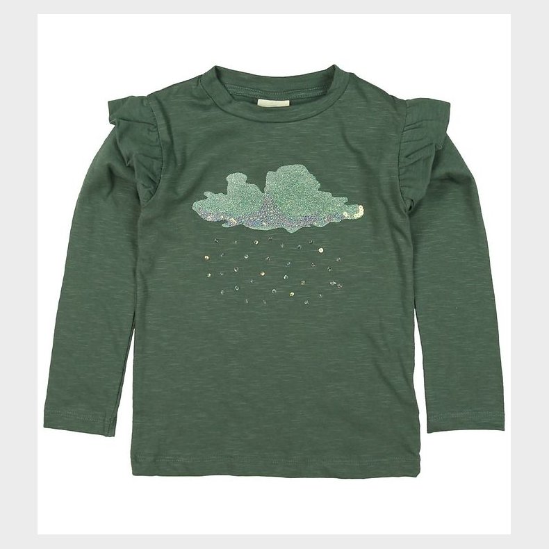 En Fant Bluse - Grn m. Sky