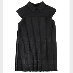 Young Versace Kjole - Sort m. Pliss