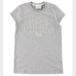 Fendi Kids T-shirt - Grmeleret m. Perler