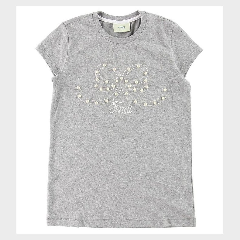 Fendi Kids T-shirt - Grmeleret m. Perler