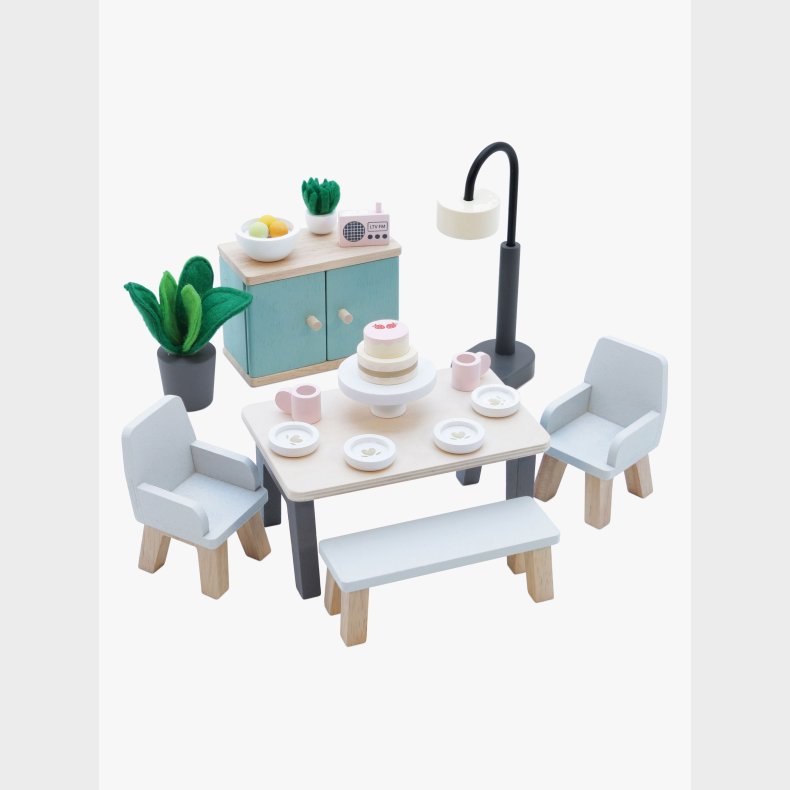 Le Toy Van Spisestue Dukkehusm�bler 18 Dele