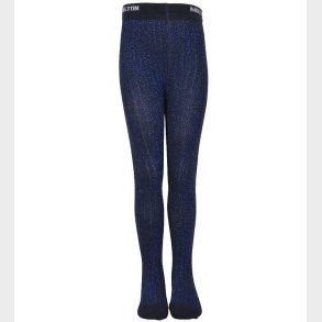 Melton Strmpebukser - Bambus - Bl m. Glitter