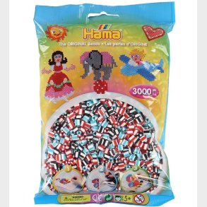 Hama Midi Perler - 3000 stk. - 91 Stribet