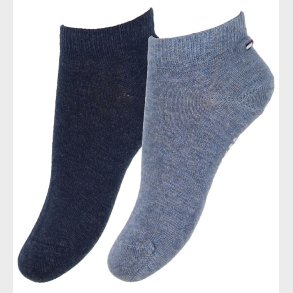 Tommy Hilfiger Ankelstrmper - 2-pak - Sneaker - Blmeleret/Navy