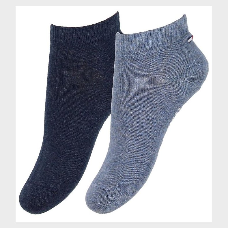 Tommy Hilfiger Ankelstrmper - 2-pak - Sneaker - Blmeleret/Navy