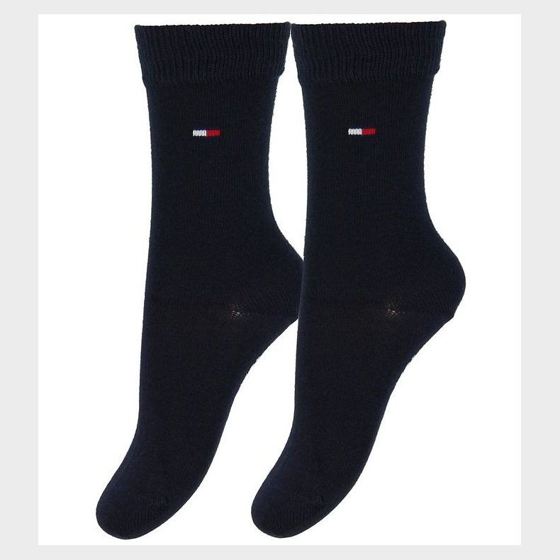 Tommy Hilfiger Strmper - 2-pak - Basic - Navy
