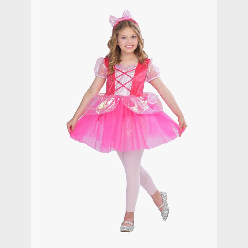 Magic Flip Kostume Prinsesse 110-116 cm, Pink
