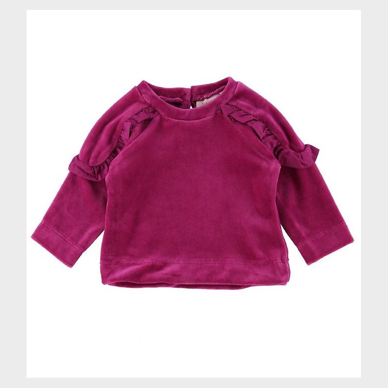 Noa Noa miniature Bluse - Velour - Fuchsia