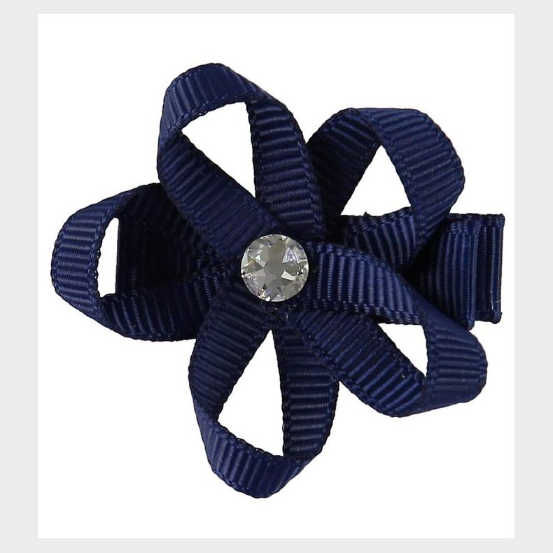 Little Wonders Hrblomst - Ingrid - 4 cm - Grosgrain - Navy