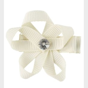 Little Wonders Hrblomst - Ingrid - 4 cm - Grosgrain - Creme