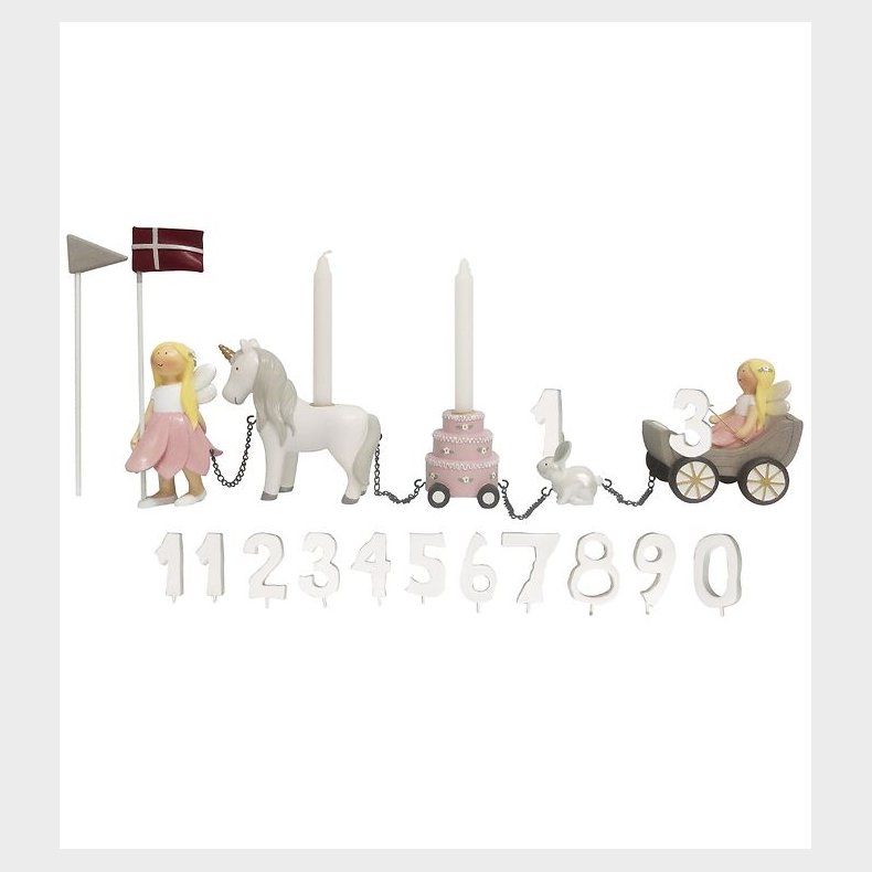 Kids by Friis Fdselsdagstog - 45 cm - Blomsterfeer