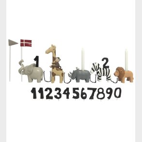 Kids by Friis Fdselsdagstog - 45 cm - Safaridyr