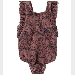 Soft Gallery Badedragt - UV50+ - Ana - Mrk Rosa m. Ugler/Flser