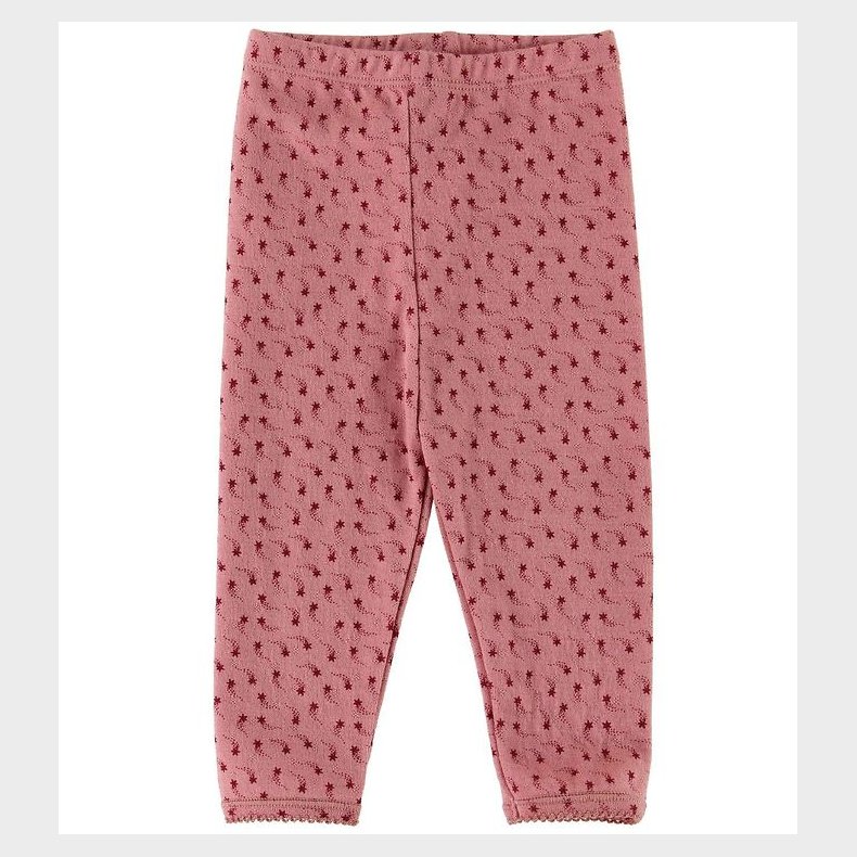 Noa Noa miniature Leggings - Rosa m. Stjerneskud