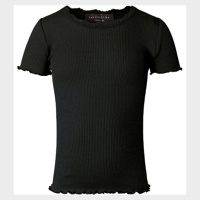 Rosemunde T-shirt - Rib - Sort
