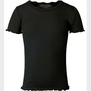 Rosemunde T-shirt - Rib - Sort