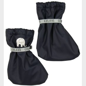 CeLaVi Overtrkssko m. Fleece - PU - Navy