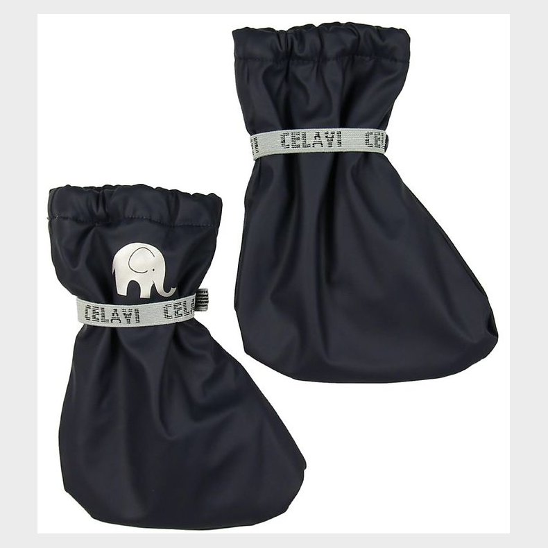 CeLaVi Overtrkssko m. Fleece - PU - Navy