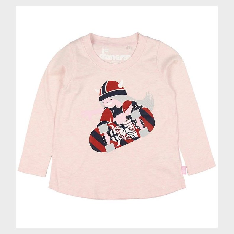 Danef Bluse - DaneNaya - Rosameleret m. Skater Freja