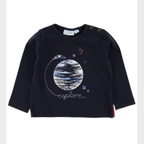 Noa Noa miniature Bluse - Navy m. Jorden