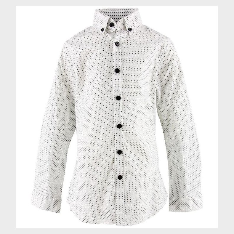 Hound Skjorte - Hvid m. Prikker