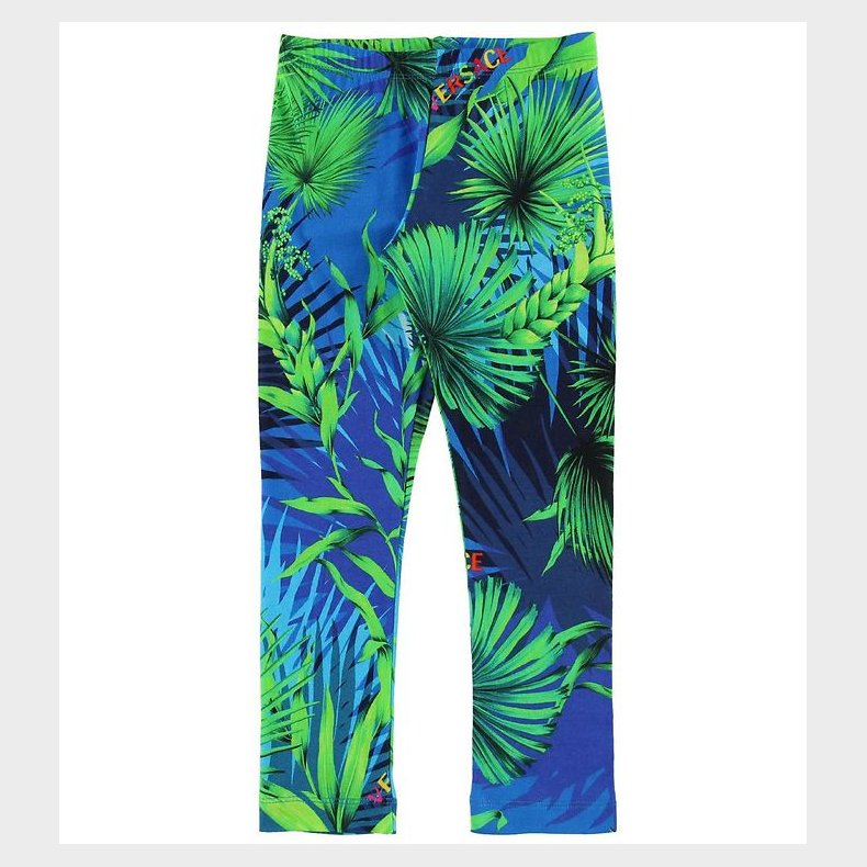 Young Versace Leggings - Bl/Grn m. Planter