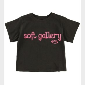 Soft Gallery T-shirt - Dominique - Neon lips