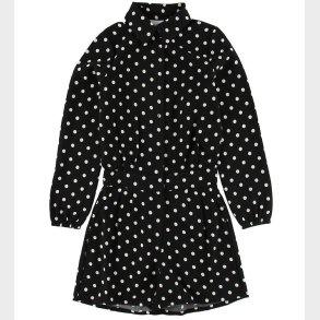 Grunt Buksedragt - Lisbeth - Sort m. Prikker