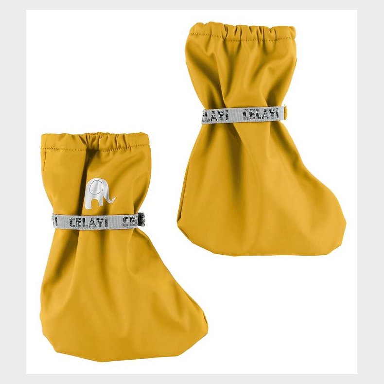 CeLaVi Overtrkssko m. Fleece - PU - Gul