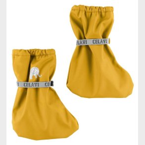 CeLaVi Overtrkssko m. Fleece - PU - Gul