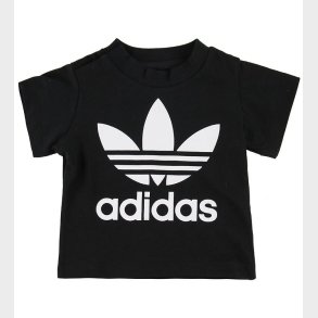 adidas Originals T-shirt - Trefoil - Sort m. Logo