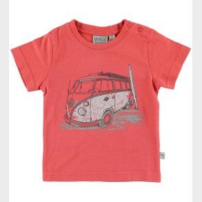 Wheat T-shirt - Surf Car - Spiced Coral