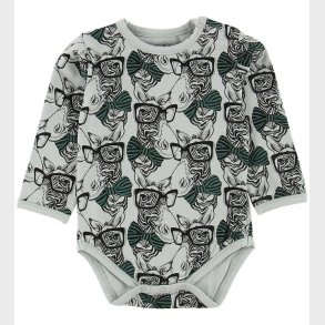 Petit by Sofie Schnoor Body l/ - Stvet Grn m. Zebraer